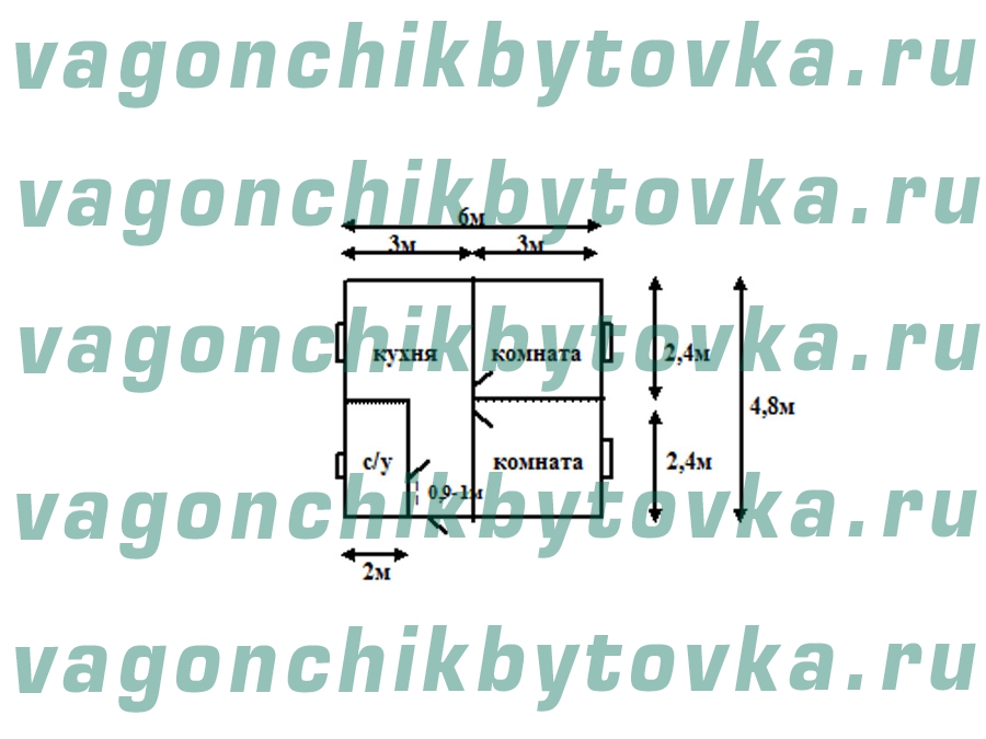 Модульная дача из металлических БК